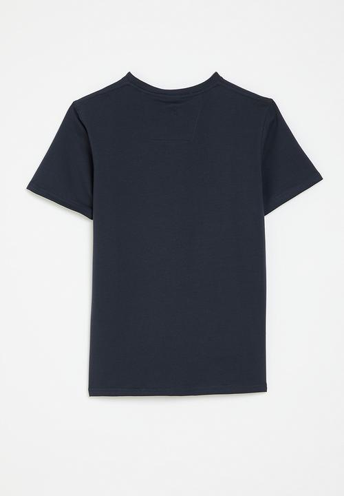 SOVIET - Boys v-neck fashion tee - navy