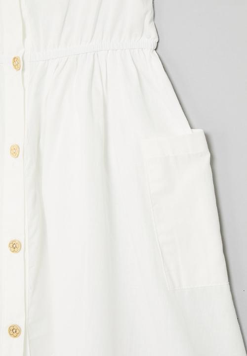Pop Candy - Button down dress - white