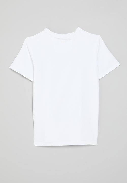SOVIET - Boys v-neck fashion tee - white