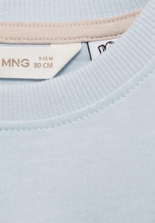 MANGO - T-shirt basklt - light/pastel blue