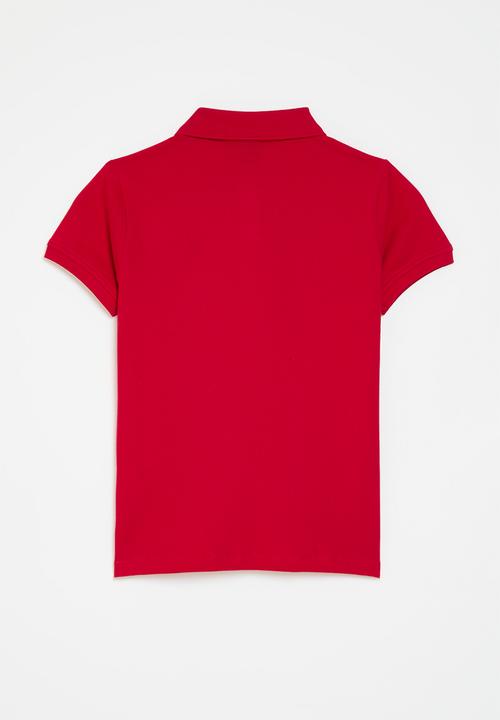 POLO - Girls nina short sleeve golfer - red