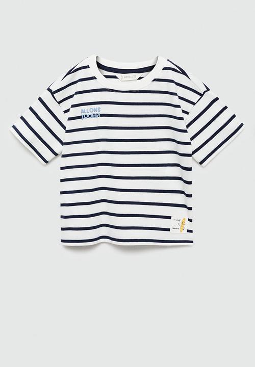 MANGO - T-shirt baguette - navy