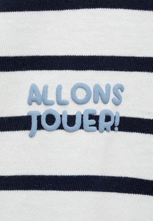 MANGO - T-shirt baguette - navy