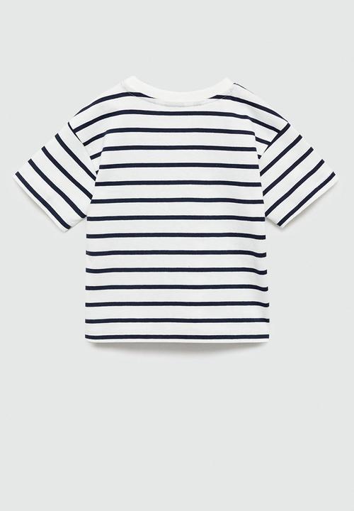 MANGO - T-shirt baguette - navy