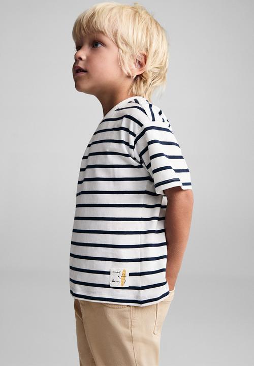 MANGO - T-shirt baguette - navy