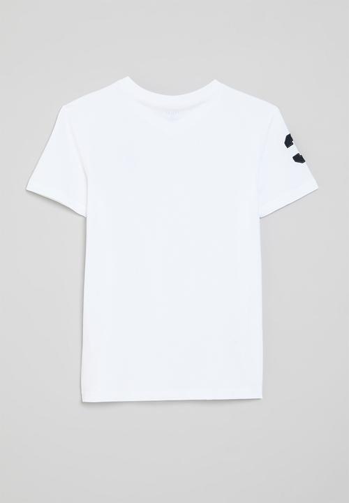 POLO - Boys james v neck tee - white