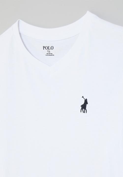 POLO - Boys james v neck tee - white