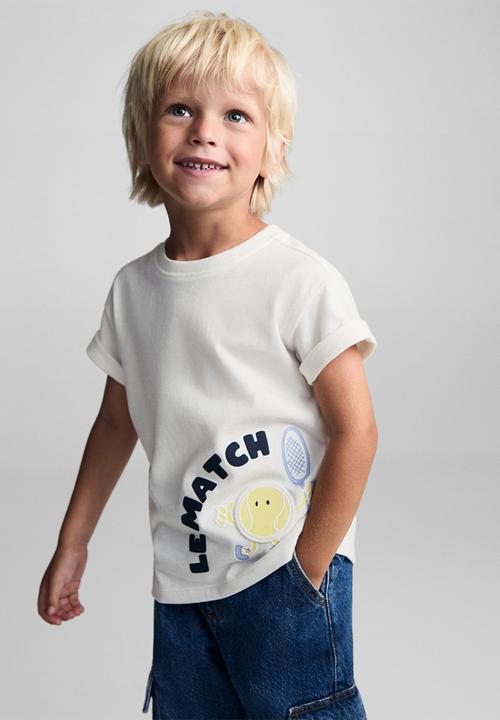 MANGO - T-shirt match - natural