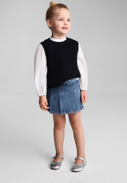MANGO - Shorts skort - open blue