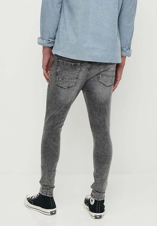 Brave Soul - Denim Jeans - Grey Acid Wash