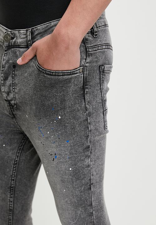 Brave Soul - Denim Jeans - Grey Acid Wash