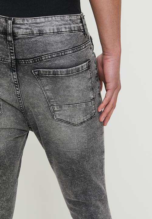 Brave Soul - Denim Jeans - Grey Acid Wash