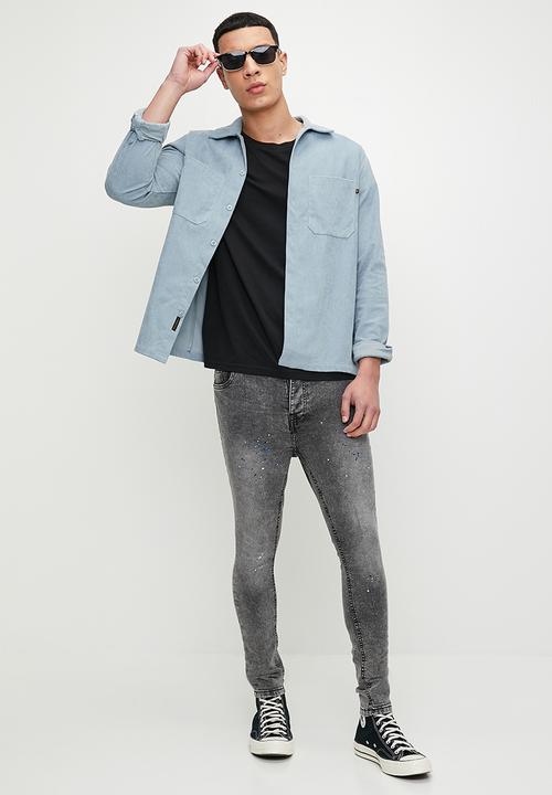 Brave Soul - Denim Jeans - Grey Acid Wash