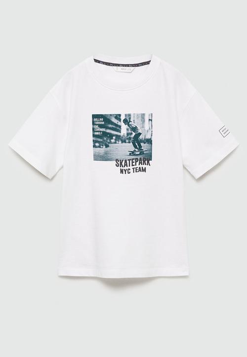 MANGO - T-shirt team - natural