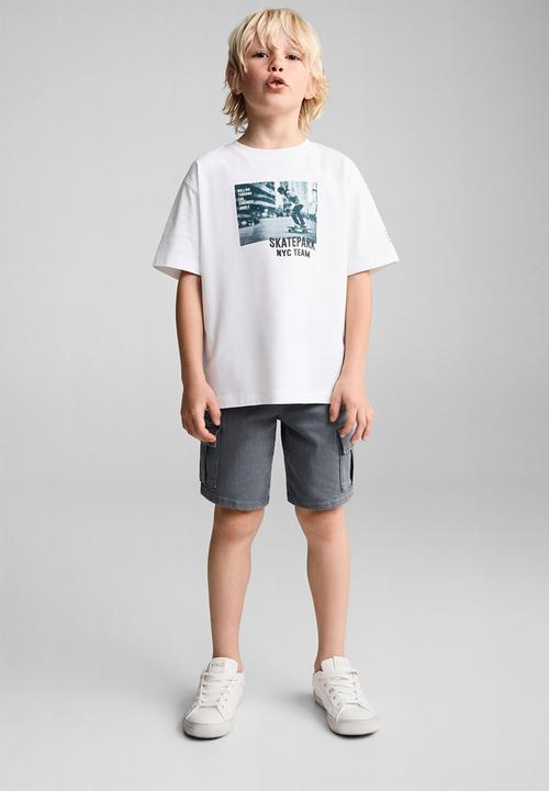 MANGO - T-shirt team - natural