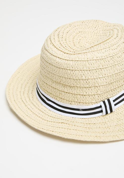 Pop Candy - Straw hat - off white