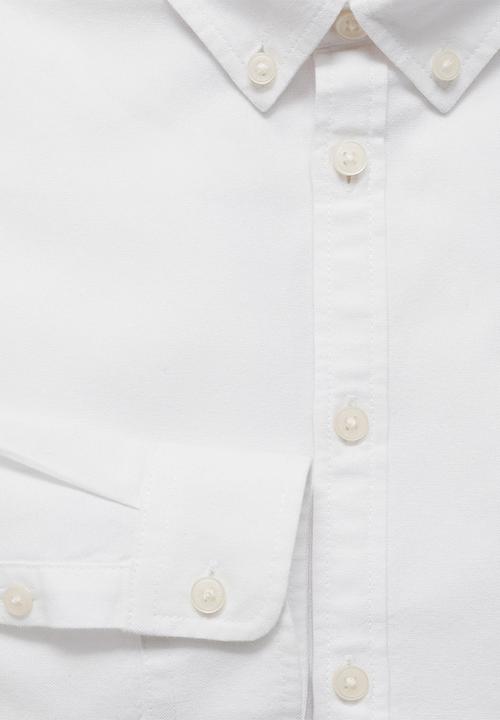 MANGO - Shirt oxford - white