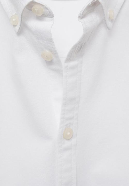 MANGO - Shirt oxford - white