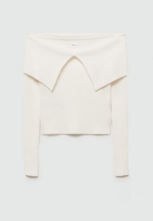 MANGO - Sweater shouldi - natural