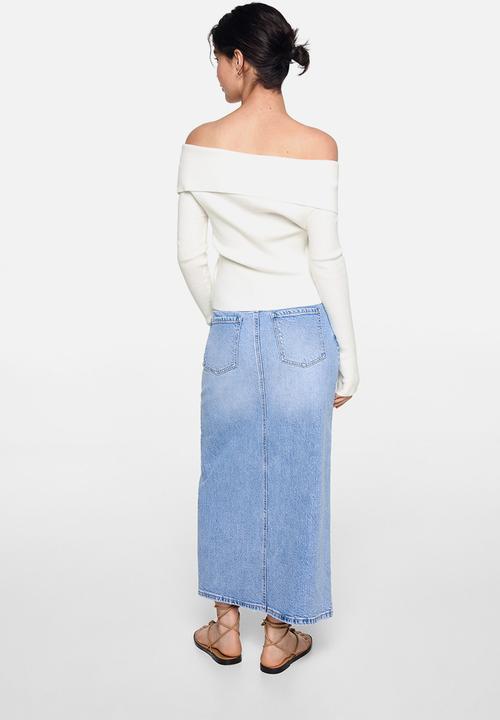 MANGO - Sweater shouldi - natural