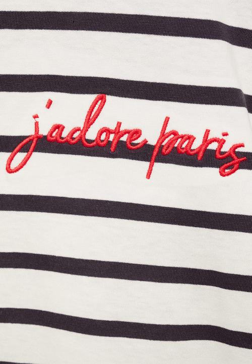 MANGO - T-shirt adore - navy