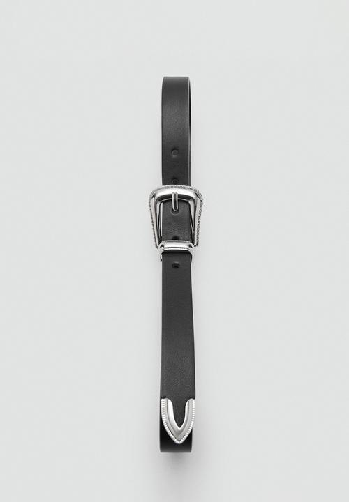 MANGO - Belt cowboy - black