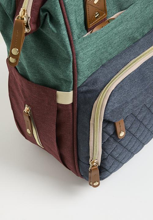 Pop Candy - Colour block nappy backpack - multi