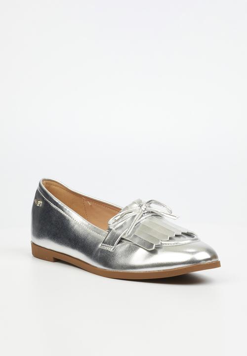Miss Black - Baylee 5 loafer - silver