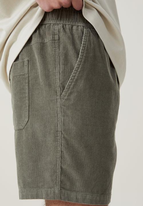 Cotton On - Easy short - aged khaki cord