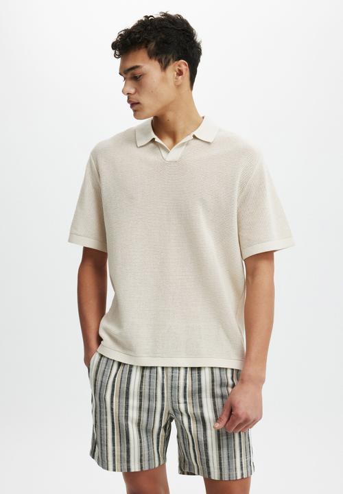 Cotton On - Easy short - black multi stripe