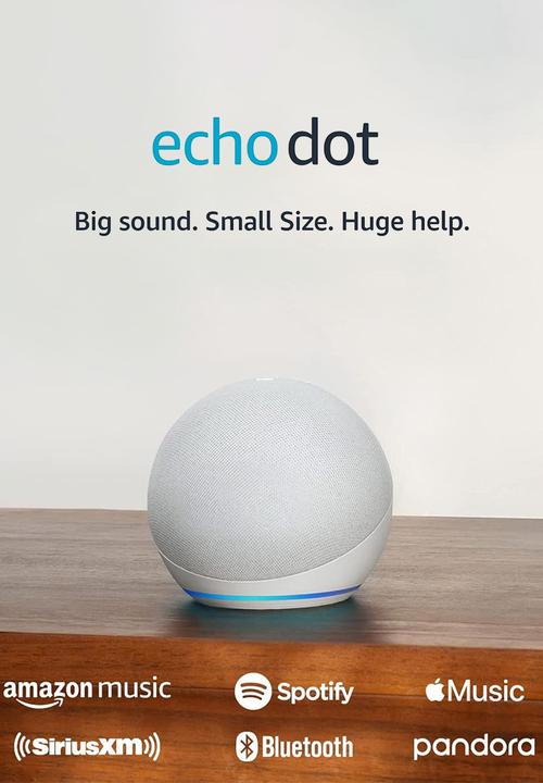 Amazon - Amazon Echo Dot (5th Gen) - Glacier White