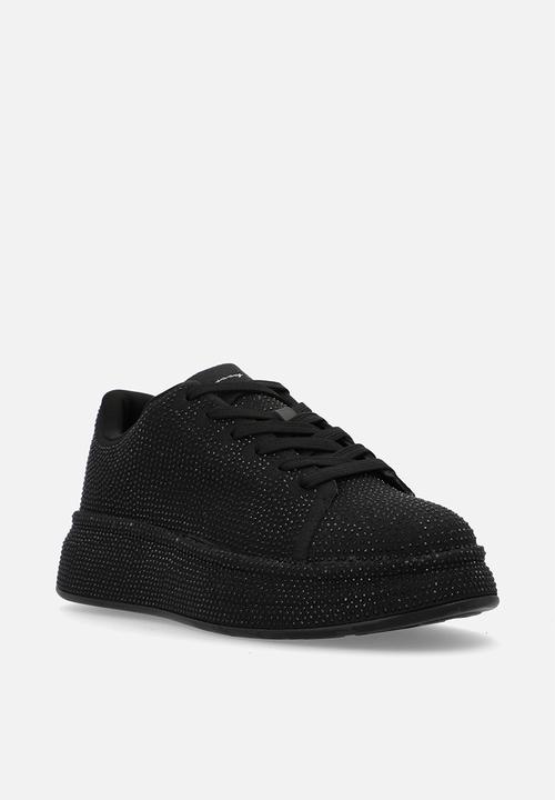 SISSY BOY - All over diamante sneaker - black