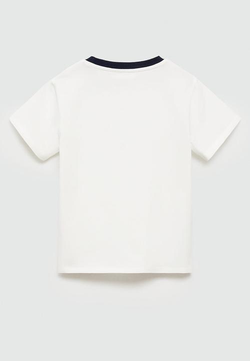 MANGO - T-shirt amour - natural