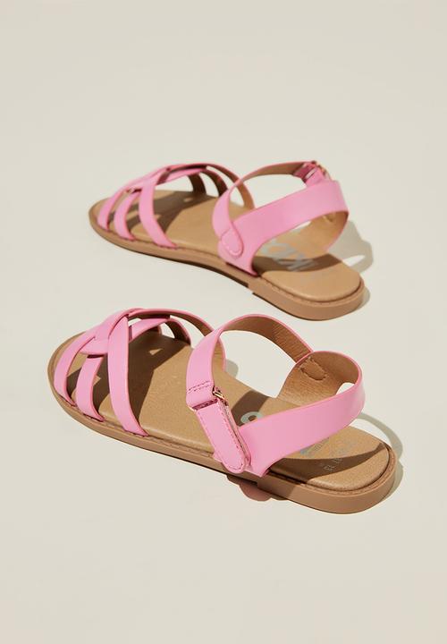 Cotton On - Georgie cross over sandal - pink gerbera