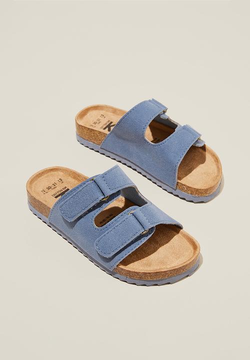 Cotton On - Frankie double strap slide - steel