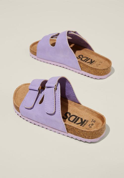 Cotton On - Frankie double strap slide - lilac drop