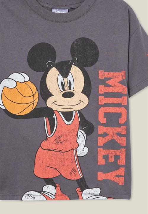 Cotton On - Mickey short sleeve tee - grey