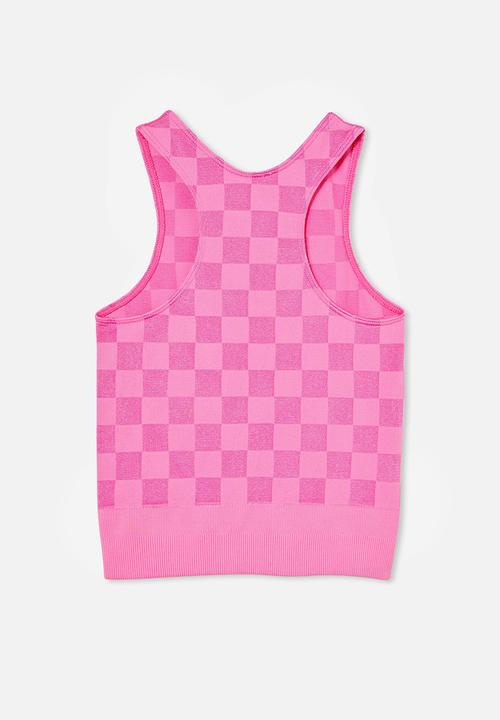 Cotton On - Barbie seamless tank - pink