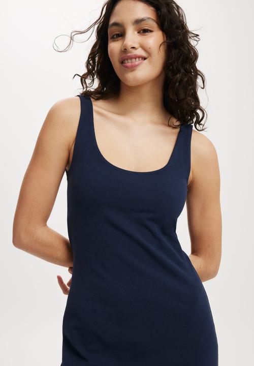 Cotton On - Bella Scoop Mini Dress-Winter Night
