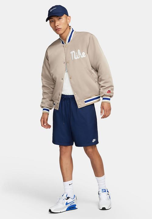 Nike - Nike Club Men's Woven Flow Shorts - midnight navy/white