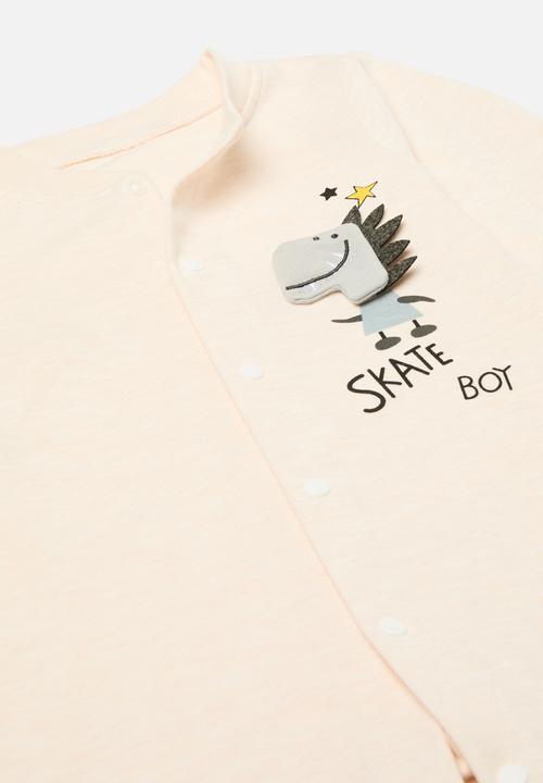 Pop Candy - Button down romper - off white