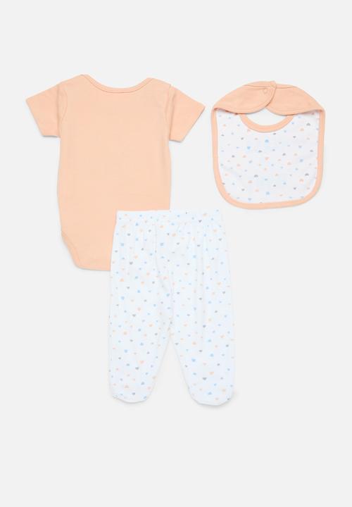 Pop Candy - Bodyvest legging & bib set - rust & white