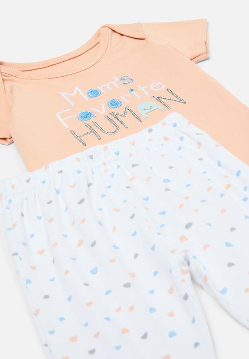 Pop Candy - Bodyvest legging & bib set - rust & white
