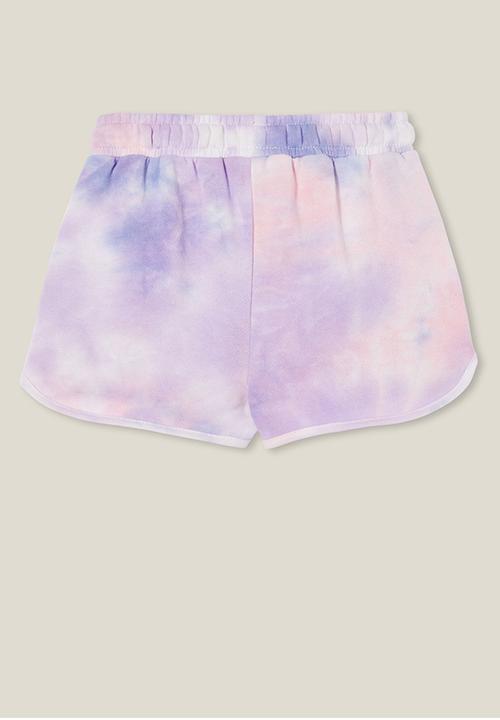 Cotton On - Nina knit short - pastel rainbow tie dye