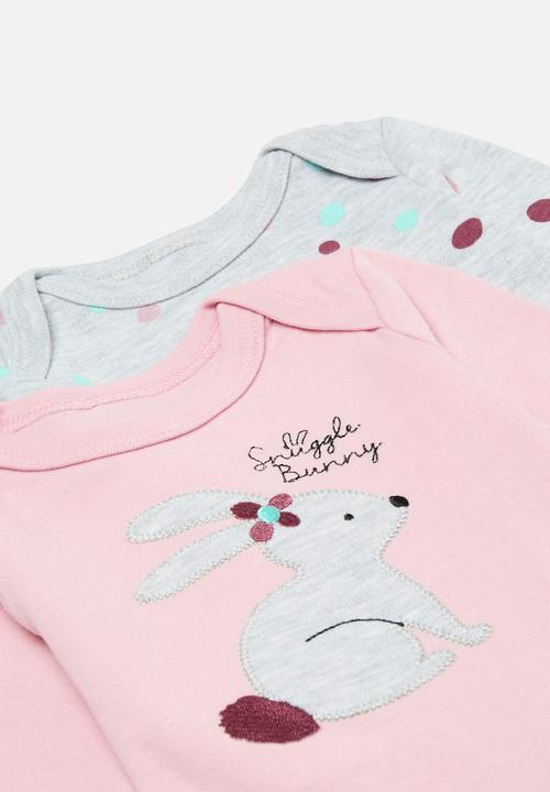 Pop Candy - 4 Piece bodyvest& legging set-grey & pink