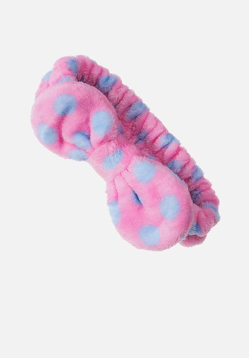 H&M - Beauty hairband - light pink/spotted