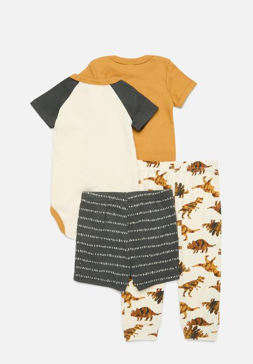 Pop Candy - 4 Piece bodyvest shorts & legging set  - multi
