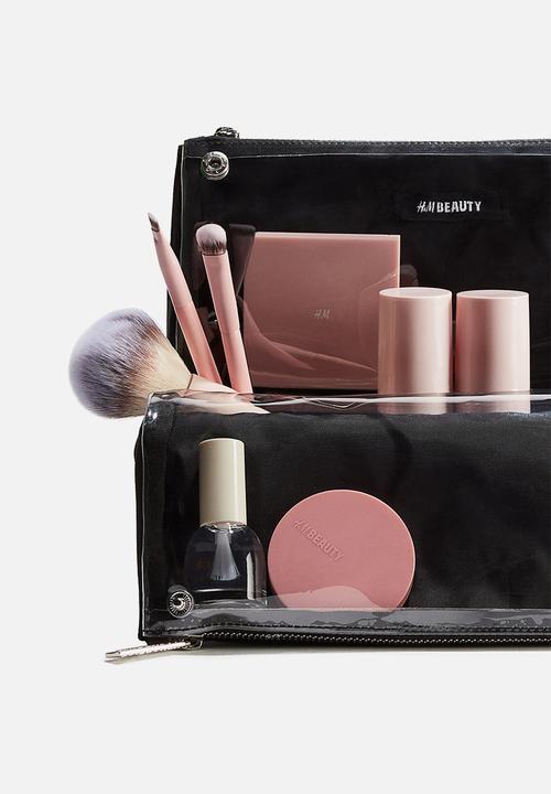 H&M - Canvas wash bag - black