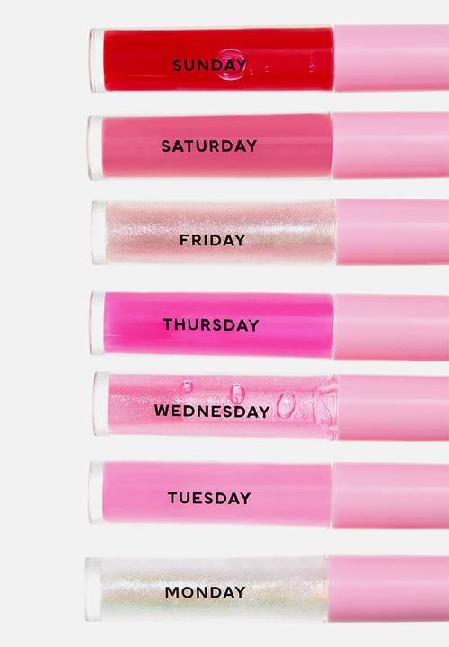 H&M - 7 Pack mini lip glosses - pink