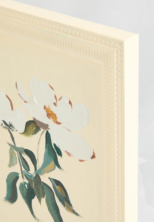 Sixth Floor - Magnolia Wall Art - White & Green